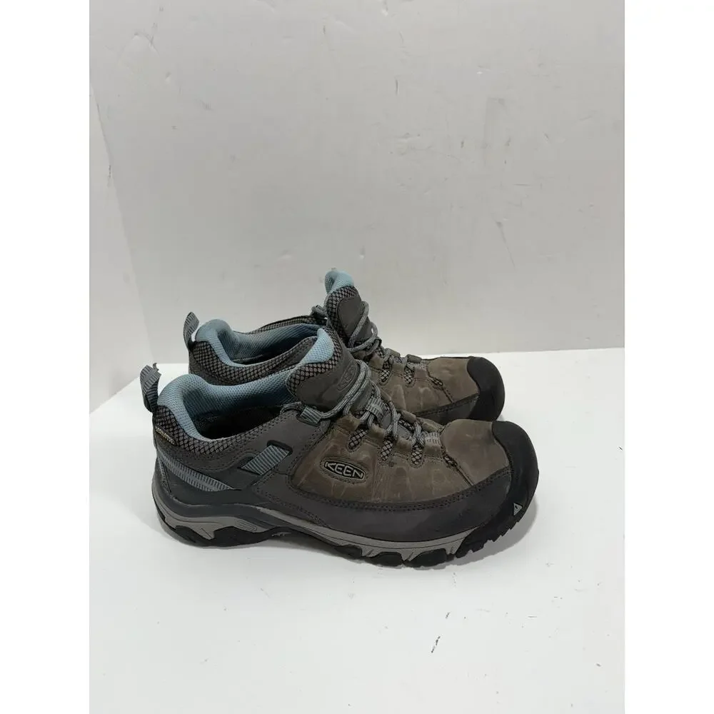 Keen Shoes Womens 9.5 Targhee III Waterproof Sneakers Brown Leather Trail Hiking